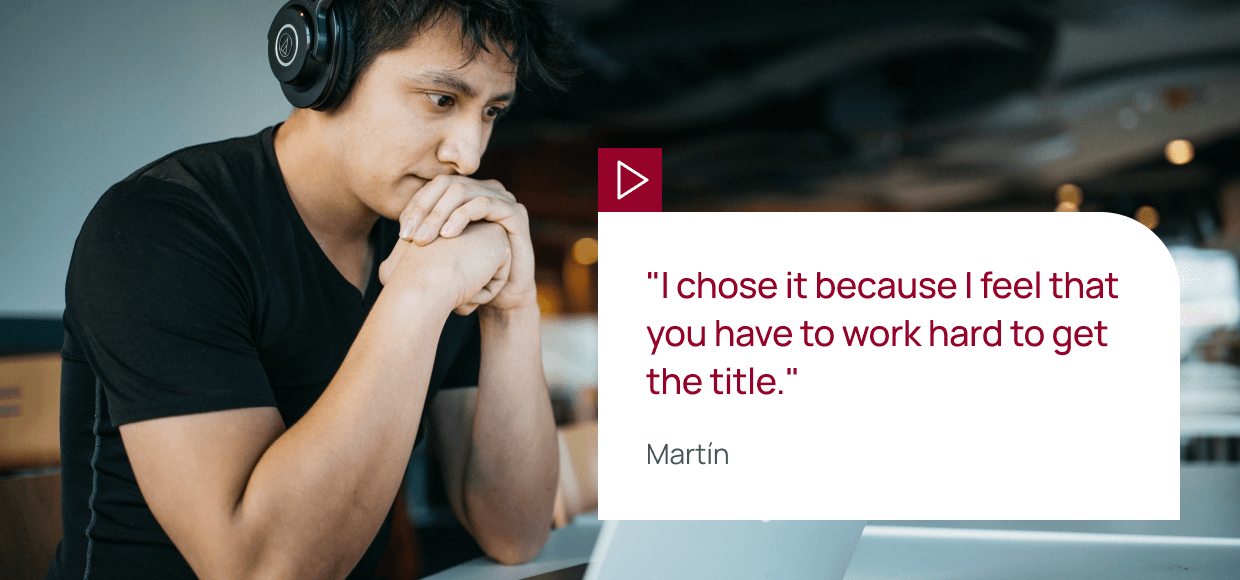 Martin said: I chose it because I feel that you have to work hard to get the title.